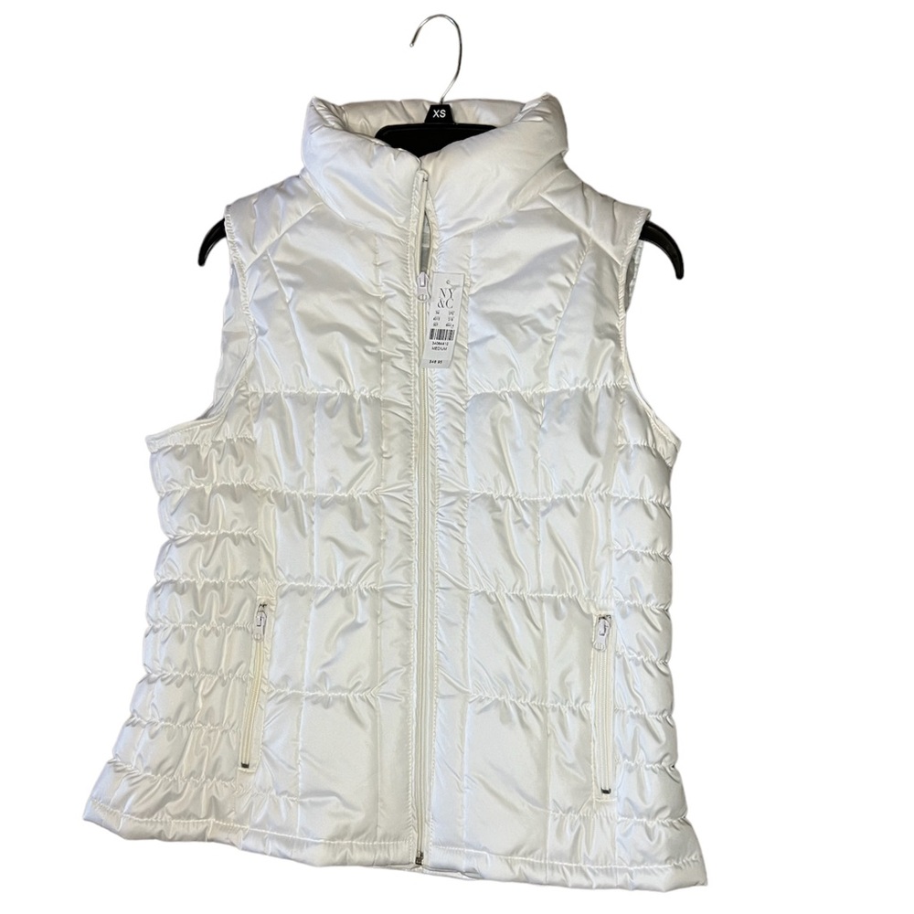 NY&C| New York and Company White Puffer Vest